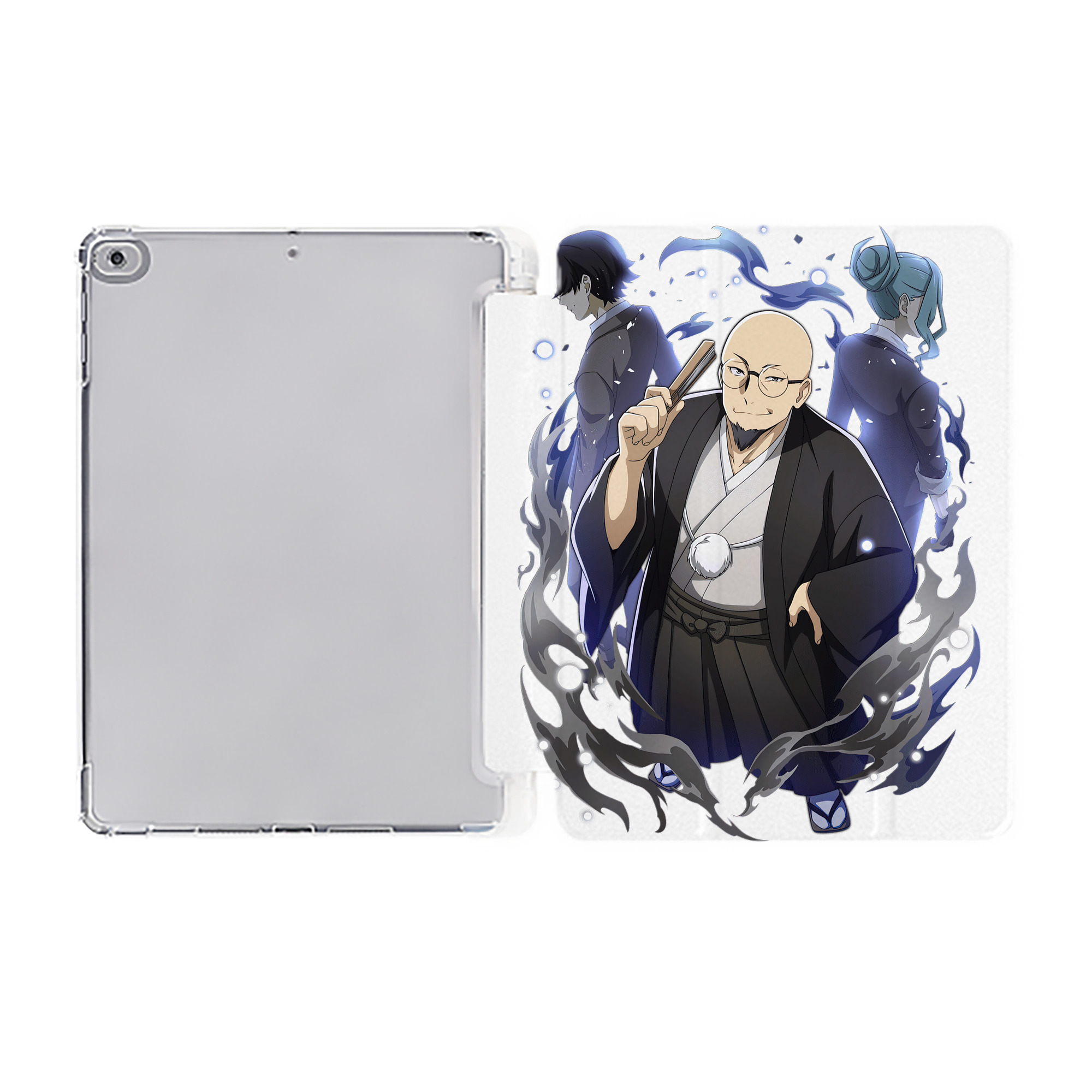 （画像用） 文豪ストレイドッグス Bungo Stray Dogs IPad ケース ペン収納付き 三つ折りスタンド PUレザー×シリコン 対応機種9.5/10.5/10.9インチ